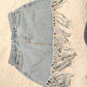 Forever 21 Los Angeles light wash denim skirt size 24